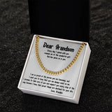 Eternal Bond: Grand Legacy Cuban Link Chain with Personalized Message Jewelry/Cubanlink ShineOn Fulfillment 