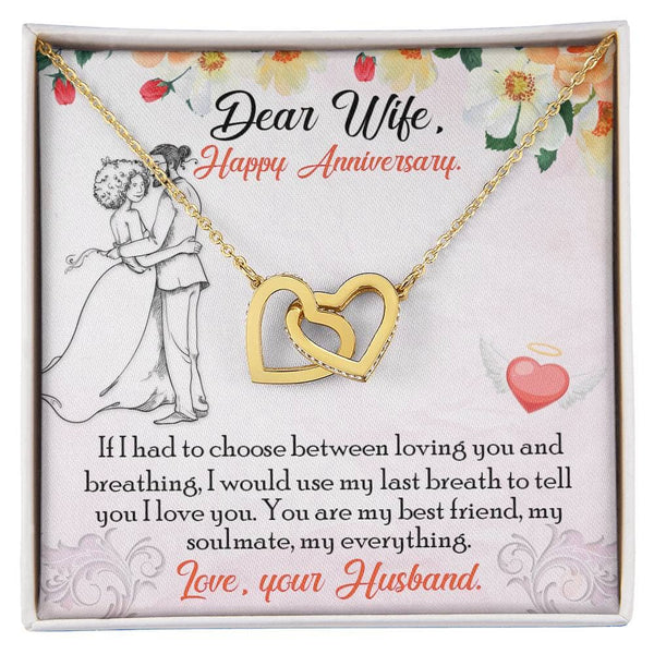 Eternal Bond Interlocking Hearts Necklace - A Timeless Symbol of Love and Devotion Jewelry/InterlockingHearts ShineOn Fulfillment 