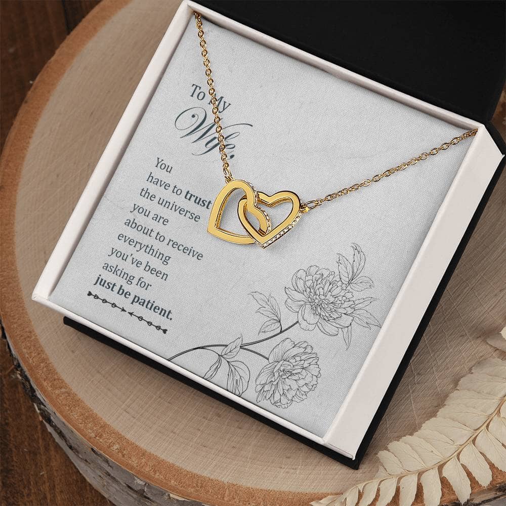 Eternal Bond Interlocking Hearts Necklace: A Timeless Symbol of Love and Patience Jewelry/InterlockingHearts ShineOn Fulfillment 