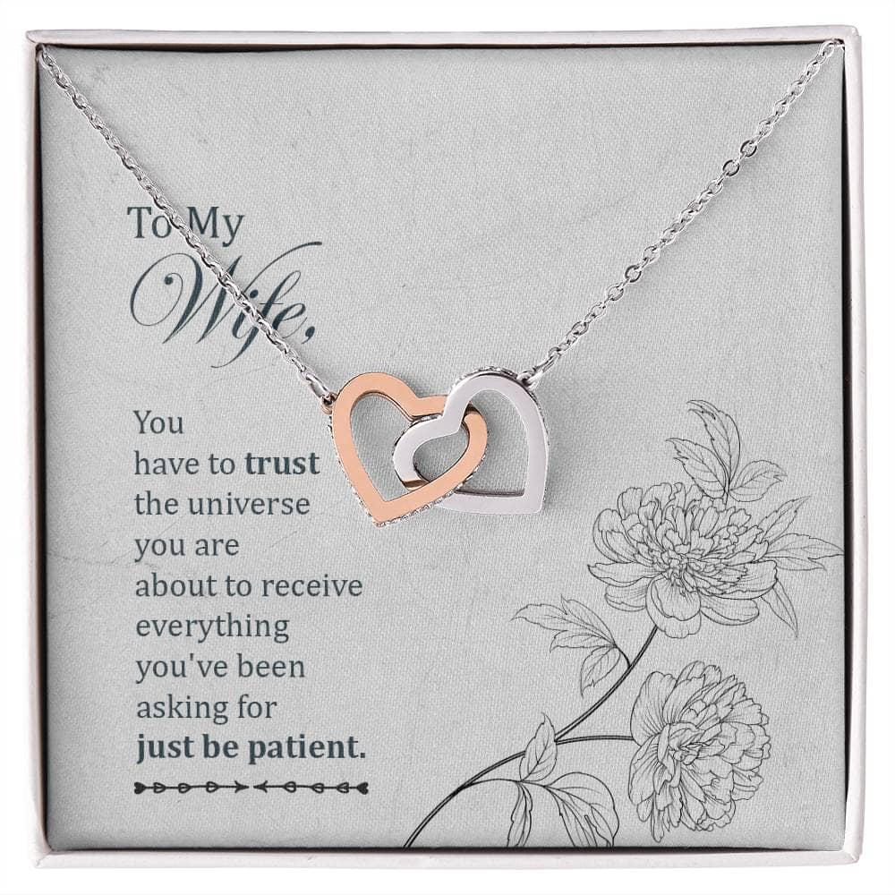 Eternal Bond Interlocking Hearts Necklace: A Timeless Symbol of Love and Patience Jewelry/InterlockingHearts ShineOn Fulfillment 