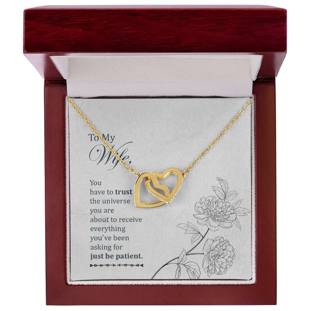 Eternal Bond Interlocking Hearts Necklace: A Timeless Symbol of Love and Patience Jewelry/InterlockingHearts ShineOn Fulfillment 