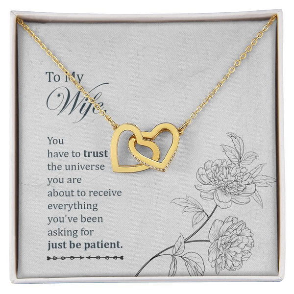 Eternal Bond Interlocking Hearts Necklace: A Timeless Symbol of Love and Patience Jewelry/InterlockingHearts ShineOn Fulfillment 