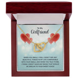 Eternal Bond: Interlocking Hearts Necklace with Love Note Jewelry/InterlockingHearts ShineOn Fulfillment 18K Yellow Gold Finish Luxury Box 