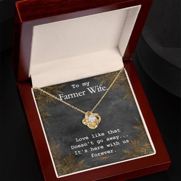 Eternal Bond Love Knot Necklace: A Timeless Symbol of Unbreakable Love Jewelry/LoveKnot ShineOn Fulfillment 