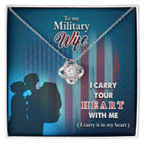 Eternal Bond Love Knot Necklace: A Tribute to the Heart of a Military Wife Jewelry/LoveKnot ShineOn Fulfillment 