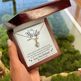 Eternal Bond Necklace: A Symbol of Love and Devotion for Your Cherished Wife Jewelry/AlluringBeauty ShineOn Fulfillment 18K Yellow Gold Finish Luxury Box 