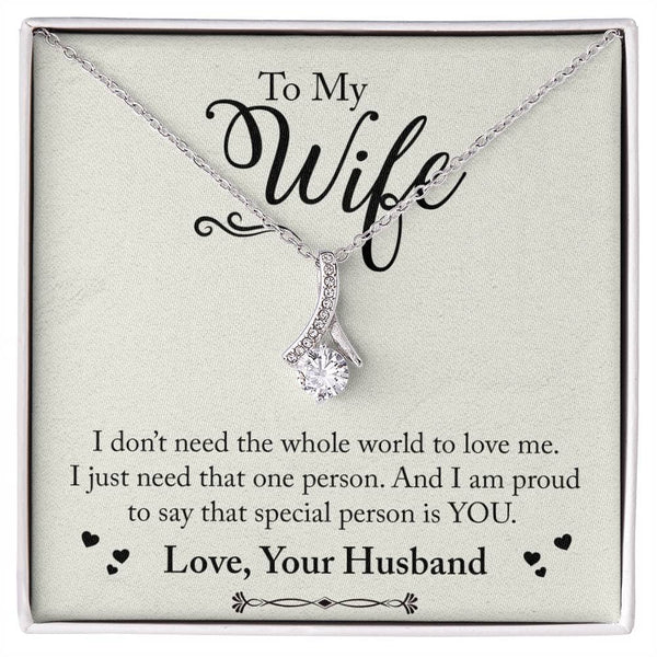 Eternal Bond Necklace: A Symbol of Love and Devotion for Your Cherished Wife Jewelry/AlluringBeauty ShineOn Fulfillment 