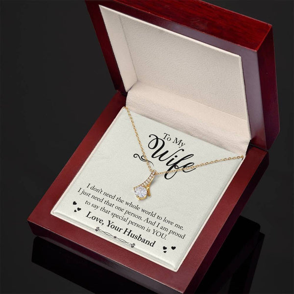 Eternal Bond Necklace: A Symbol of Love and Devotion for Your Cherished Wife Jewelry/AlluringBeauty ShineOn Fulfillment 