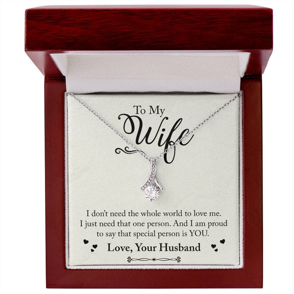 Eternal Bond Necklace: A Symbol of Love and Devotion for Your Cherished Wife Jewelry/AlluringBeauty ShineOn Fulfillment 