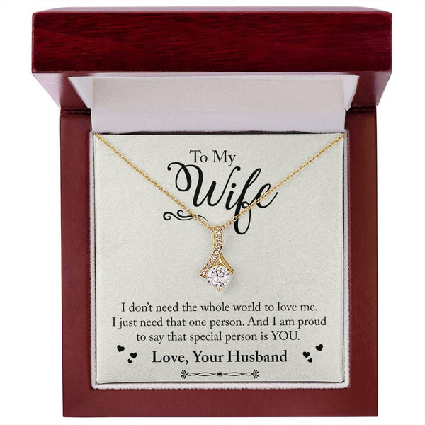 Eternal Bond Necklace: A Symbol of Love and Devotion for Your Cherished Wife Jewelry/AlluringBeauty ShineOn Fulfillment 