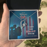 Eternal Bond Necklace: A Tribute to the Heart of a Military Wife Jewelry/ForeverLove ShineOn Fulfillment 14k White Gold Finish Standard Box 