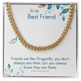 Eternal Bond: The Dragonfly Friendship Cuban Link Chain Necklace Jewelry/Cubanlink ShineOn Fulfillment 