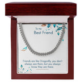 Eternal Bond: The Dragonfly Friendship Cuban Link Chain Necklace Jewelry/Cubanlink ShineOn Fulfillment 