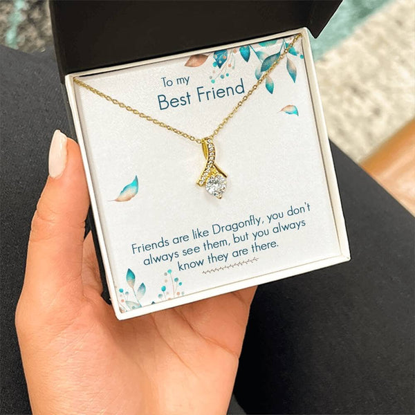 Eternal Bond: The Heartfelt Connection Necklace - Where Elegance Meets Emotion Jewelry/AlluringBeauty ShineOn Fulfillment 18K Yellow Gold Finish Standard Box 