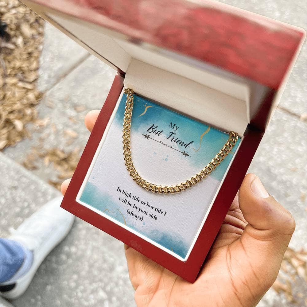 Eternal Bond: The High Tide Friendship Cuban Link Chain Jewelry/Cubanlink ShineOn Fulfillment 14K Yellow Gold Finish Luxury Box 