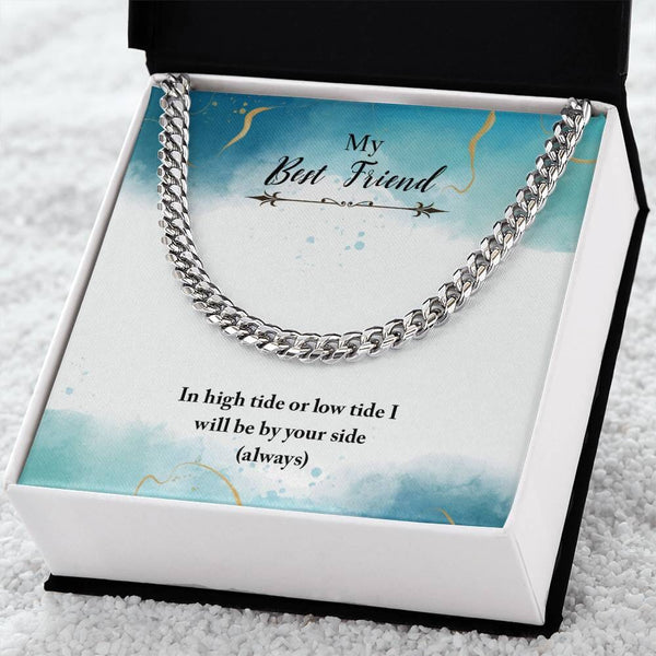 Eternal Bond: The High Tide Friendship Cuban Link Chain Jewelry/Cubanlink ShineOn Fulfillment Stainless Steel Standard Box 