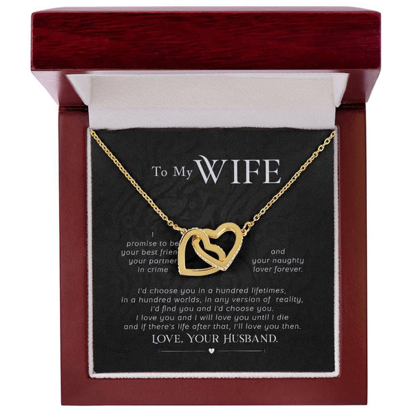 Eternal Bond: The Interlocking Hearts Necklace - A Timeless Expression of Love Jewelry/InterlockingHearts ShineOn Fulfillment 