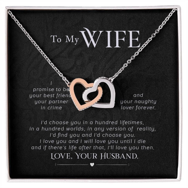 Eternal Bond: The Interlocking Hearts Necklace - A Timeless Expression of Love Jewelry/InterlockingHearts ShineOn Fulfillment 