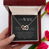 Eternal Bond: The Interlocking Hearts Necklace - A Timeless Expression of Love Jewelry/InterlockingHearts ShineOn Fulfillment Polished Stainless Steel & Rose Gold Finish Luxury Box 