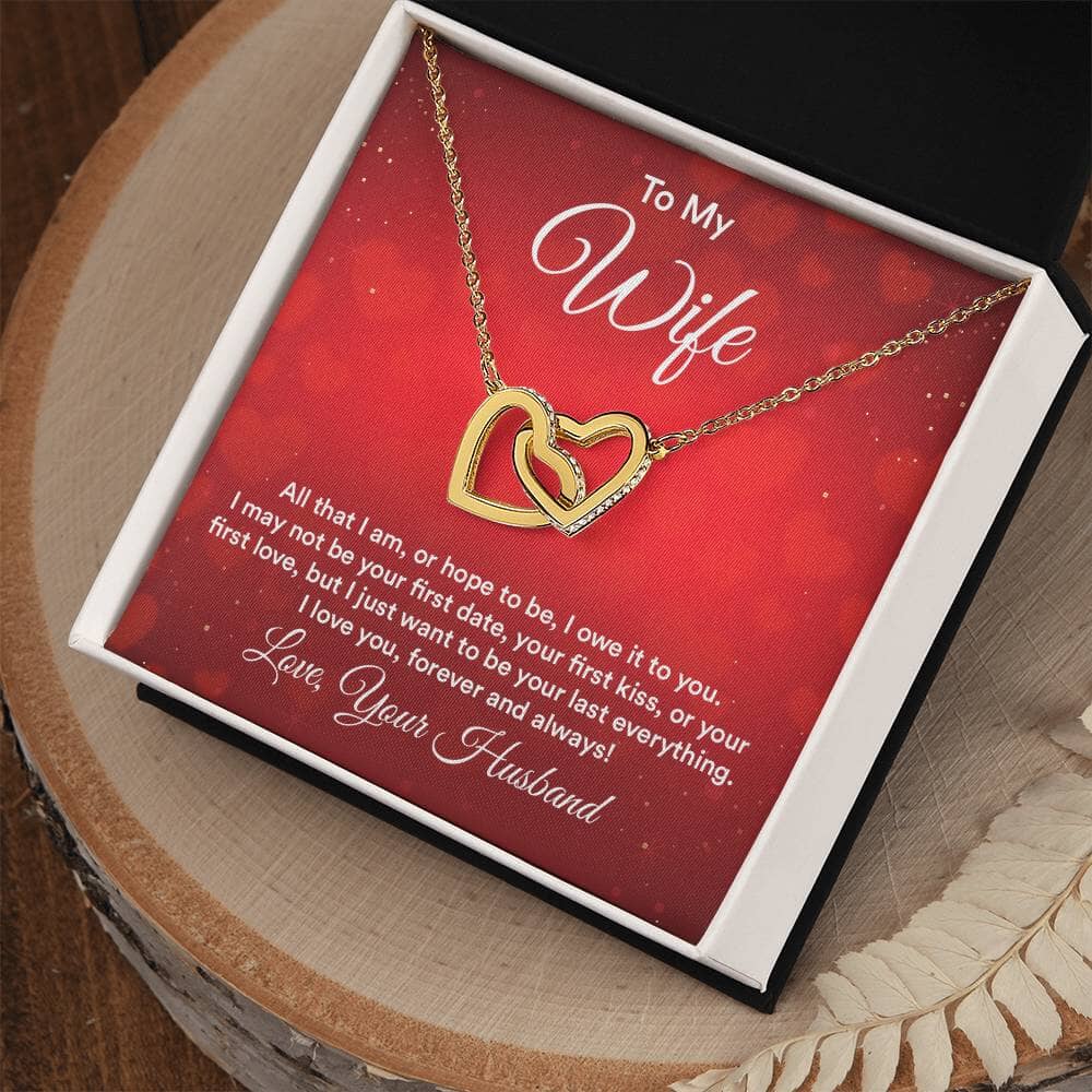 Eternal Bond: The Interlocking Hearts Necklace with Sentimental Love Message Jewelry/InterlockingHearts ShineOn Fulfillment 