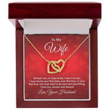 Eternal Bond: The Interlocking Hearts Necklace with Sentimental Love Message Jewelry/InterlockingHearts ShineOn Fulfillment 