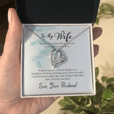 Eternal Embrace Necklace: A Timeless Symbol of Unending Love Jewelry/ForeverLove ShineOn Fulfillment 14k White Gold Finish Standard Box 