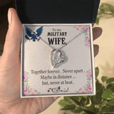 Eternal Embrace Necklace: A Tribute to the Unseen Strength of Military Wives Jewelry/ForeverLove ShineOn Fulfillment 14k White Gold Finish Standard Box 