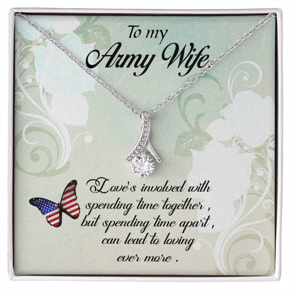 Eternal Embrace Necklace: A Tribute to the Unyielding Bond of an Army Wife Jewelry/AlluringBeauty ShineOn Fulfillment 