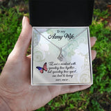 Eternal Embrace Necklace: A Tribute to the Unyielding Bond of an Army Wife Jewelry/AlluringBeauty ShineOn Fulfillment White Gold Finish Standard Box 