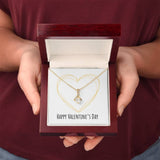 Eternal Embrace Necklace: Sparkle of Love Jewelry/AlluringBeauty ShineOn Fulfillment 18K Yellow Gold Finish Luxury Box 