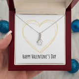 Eternal Embrace Necklace: Sparkle of Love Jewelry/AlluringBeauty ShineOn Fulfillment White Gold Finish Luxury Box 