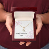 Eternal Embrace: The Alluring Beauty Necklace - A Symbol of Everlasting Love Jewelry/AlluringBeauty ShineOn Fulfillment 18K Yellow Gold Finish Luxury Box 