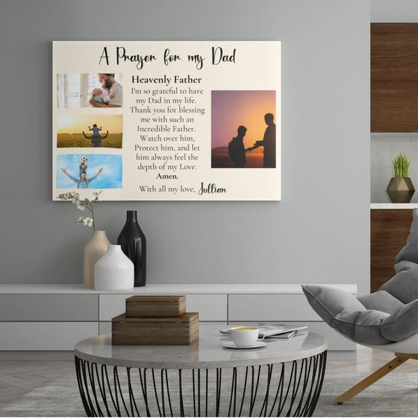 Eternal Gratitude - A Tribute to Dad - The Perfect Gift Canvas CustomCat 