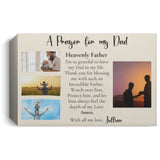 Eternal Gratitude - A Tribute to Dad - The Perfect Gift Canvas CustomCat White 12