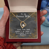 Eternal Harvest Heart Necklace: A Tribute to the Love of a Farmer's Wife Jewelry/ForeverLove ShineOn Fulfillment 18k Yellow Gold Finish Luxury Box 