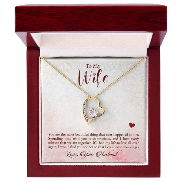 Eternal Heartbeat Necklace: A Dazzling Symbol of Undying Love Jewelry ShineOn Fulfillment 18k Yellow Gold Finish Luxury Box 