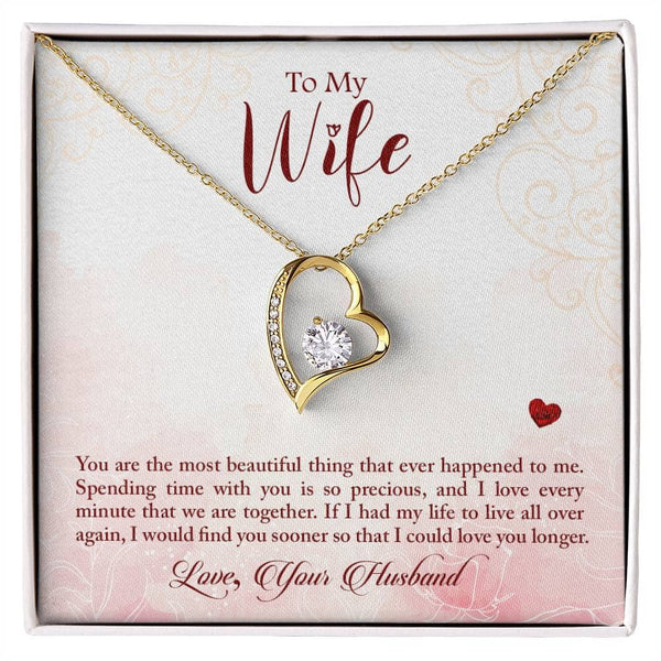 Eternal Heartbeat Necklace: A Dazzling Symbol of Undying Love Jewelry ShineOn Fulfillment 18k Yellow Gold Finish Standard Box 