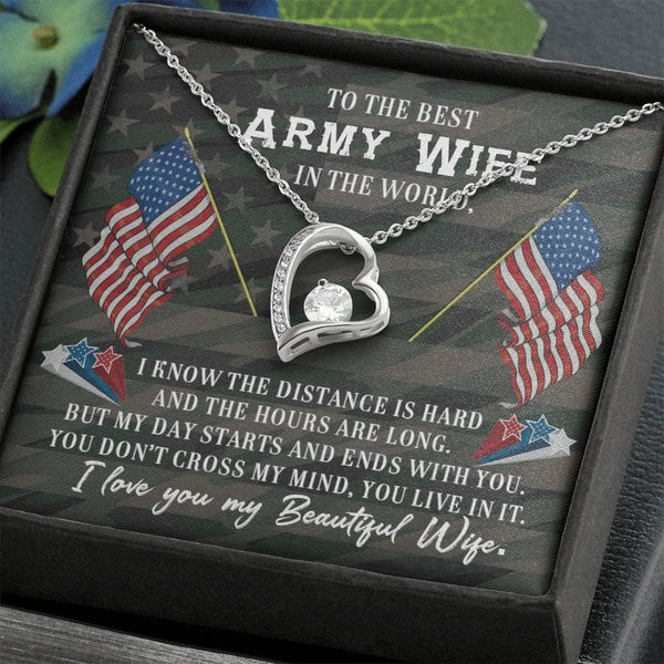 Eternal Heartbeat Necklace: A Symbol of Love for the Army Wife Jewelry/ForeverLove ShineOn Fulfillment 