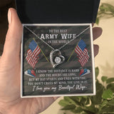 Eternal Heartbeat Necklace: A Symbol of Love for the Army Wife Jewelry/ForeverLove ShineOn Fulfillment 14k White Gold Finish Standard Box 