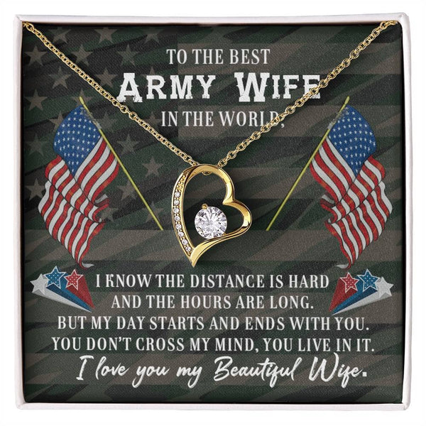 Eternal Heartbeat Necklace: A Symbol of Love for the Army Wife Jewelry/ForeverLove ShineOn Fulfillment 