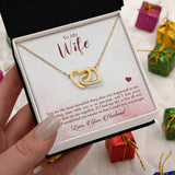 Eternal Hearts Necklace: A Symbol of Timeless Love and Devotion Jewelry/InterlockingHearts ShineOn Fulfillment 18K Yellow Gold Finish Standard Box 