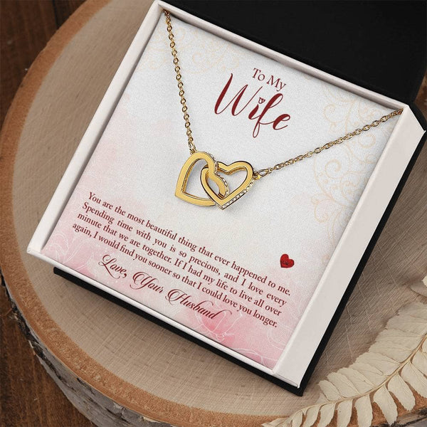 Eternal Hearts Necklace: A Symbol of Timeless Love and Devotion Jewelry/InterlockingHearts ShineOn Fulfillment 