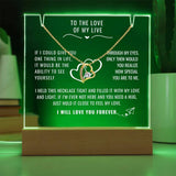 Eternal Love and Light: Acrylic Plaque with Forever Love Necklace Acrylic/Square ShineOn Fulfillment 