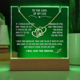 Eternal Love and Light: Acrylic Plaque with Forever Love Necklace Jewelry ShineOn Fulfillment 