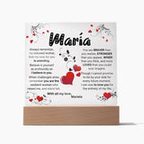 Eternal Love: Illuminated Acrylic Tribute Plaque for Mom Acrylic/Square ShineOn Fulfillment 