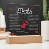 Eternal Love: Illuminated Acrylic Tribute Plaque for Mom Acrylic/Square ShineOn Fulfillment 