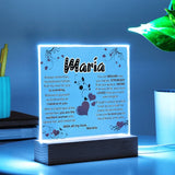 Eternal Love: Illuminated Acrylic Tribute Plaque for Mom Acrylic/Square ShineOn Fulfillment 