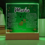 Eternal Love: Illuminated Acrylic Tribute Plaque for Mom Acrylic/Square ShineOn Fulfillment 