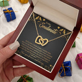 Eternal Love Interlocking Hearts Necklace: A Symbol of Unbreakable Bond Jewelry/InterlockingHearts ShineOn Fulfillment 18K Yellow Gold Finish Luxury Box 