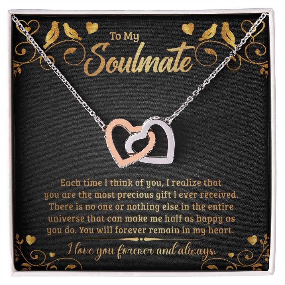 Eternal Love Interlocking Hearts Necklace: A Symbol of Unbreakable Bond Jewelry/InterlockingHearts ShineOn Fulfillment 